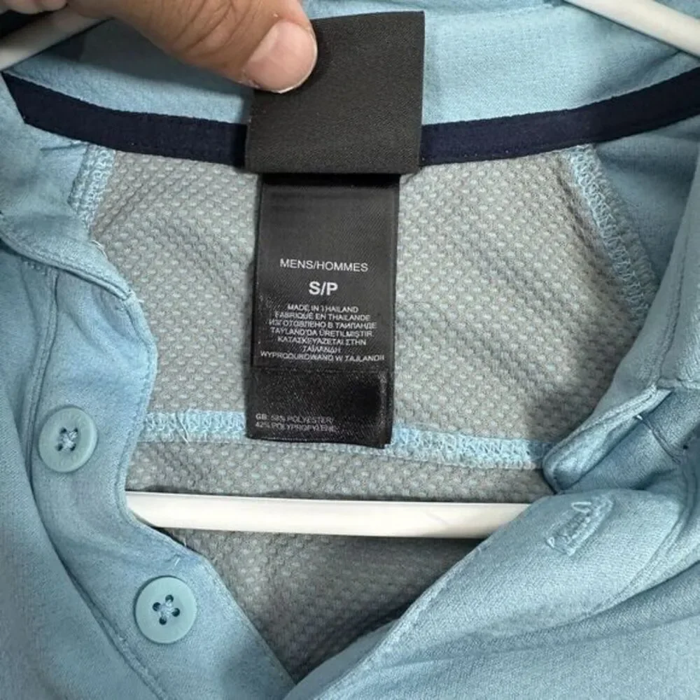 The North Face Short‎ Sleeve Polo Shirt Men S Light Blue Outdoor
